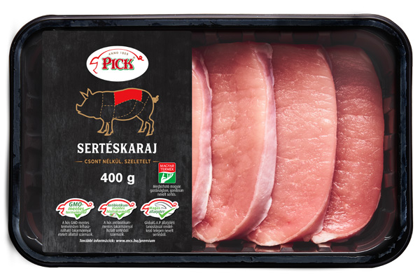 Prémium Pick Sertés karaj csont nélkül, szeletelt 500g